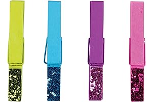 Your Classroom Essentials: Teacher Created Resources Glitter Magnetic Clothespins (77237)