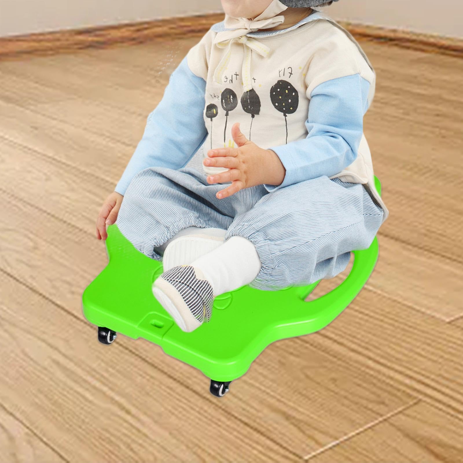 YIJU Kids Floor Scooter Board for Active Play and Fitness Activities, Green