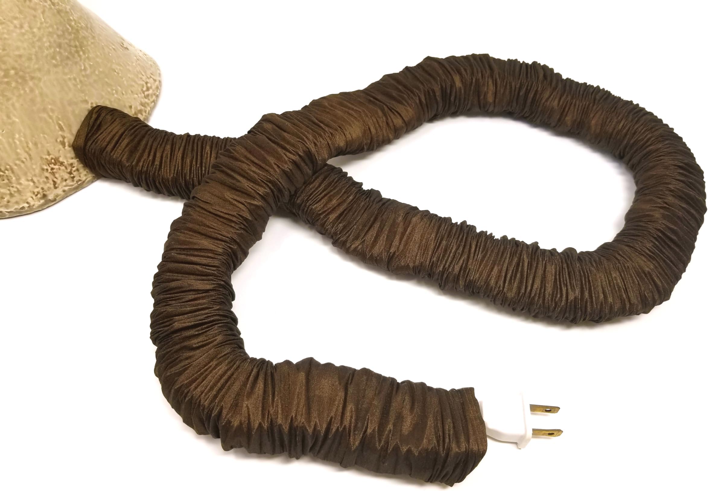 DK Brown/Dark Chocolate CoverEase 9 Feet Lamp Cord Cover