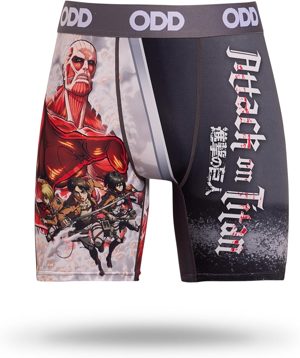 Odd Sox - Anime Boxer Briefs, Mens Funny Underwear | Officially Licensed. Soft Stretch Fabric. No-Roll Waistband. A fun surprise for anyone with a sense of humor.