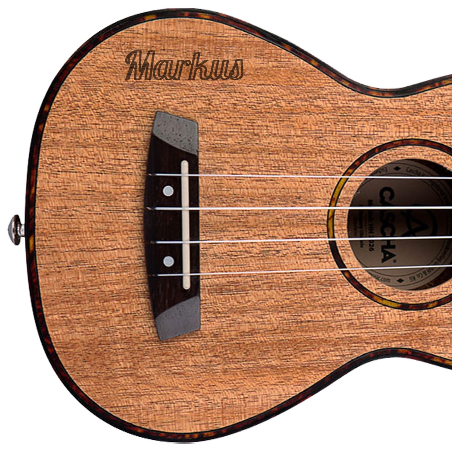 Cascha HH-2049 Tenor Ukulele Set mit personalisierter Gravur