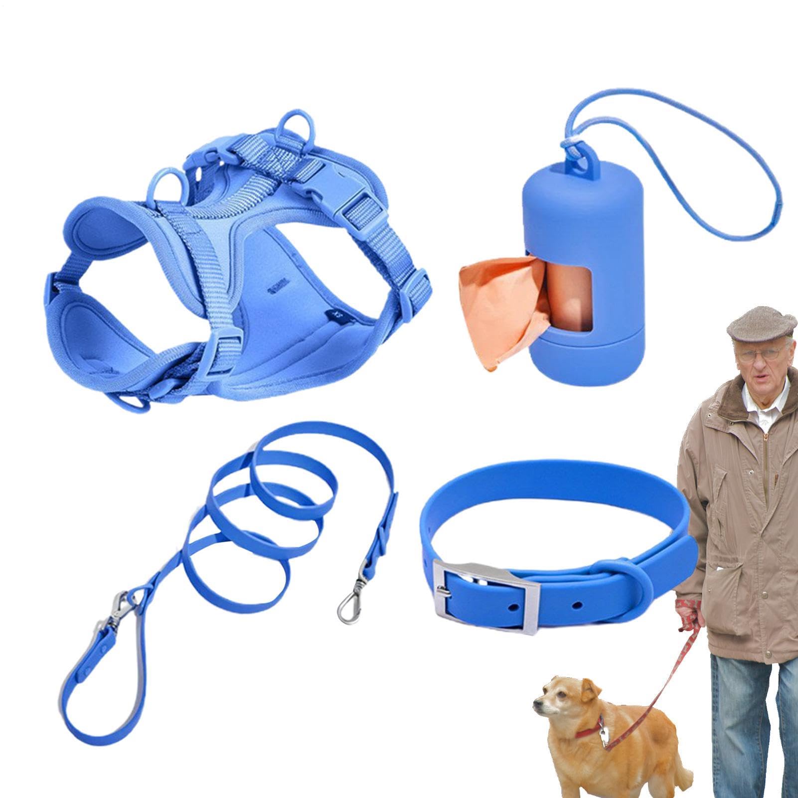 Hundegeschirr-Set für kleine Hunde, Hundeleinen-Set Haustiergeschirr, | Kleines Haustiergeschirr-Set aus Halsband und Leine, verstellbare Hundewestengeschirre ohne Zug mit