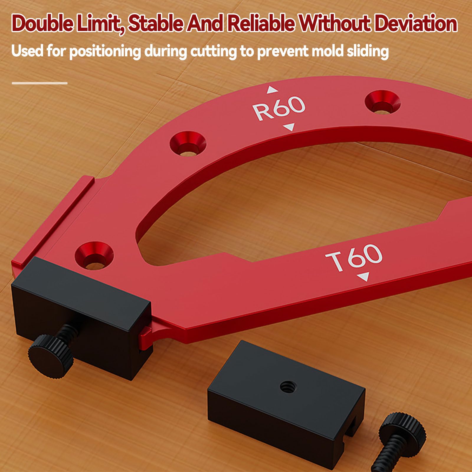 Radius Jig Router Templates Corner with Removable Clip - Image 2