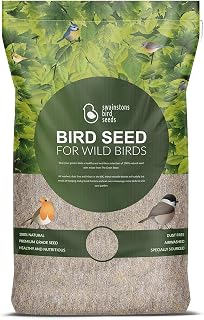 Swainston’s High Energy Wild Bird Food | No Mess Bird Seed Mix | Dust and Wheat Free | Includes Sunflower Hearts and Suet Pellets | Bakery Grade Recipe | 12.75kg