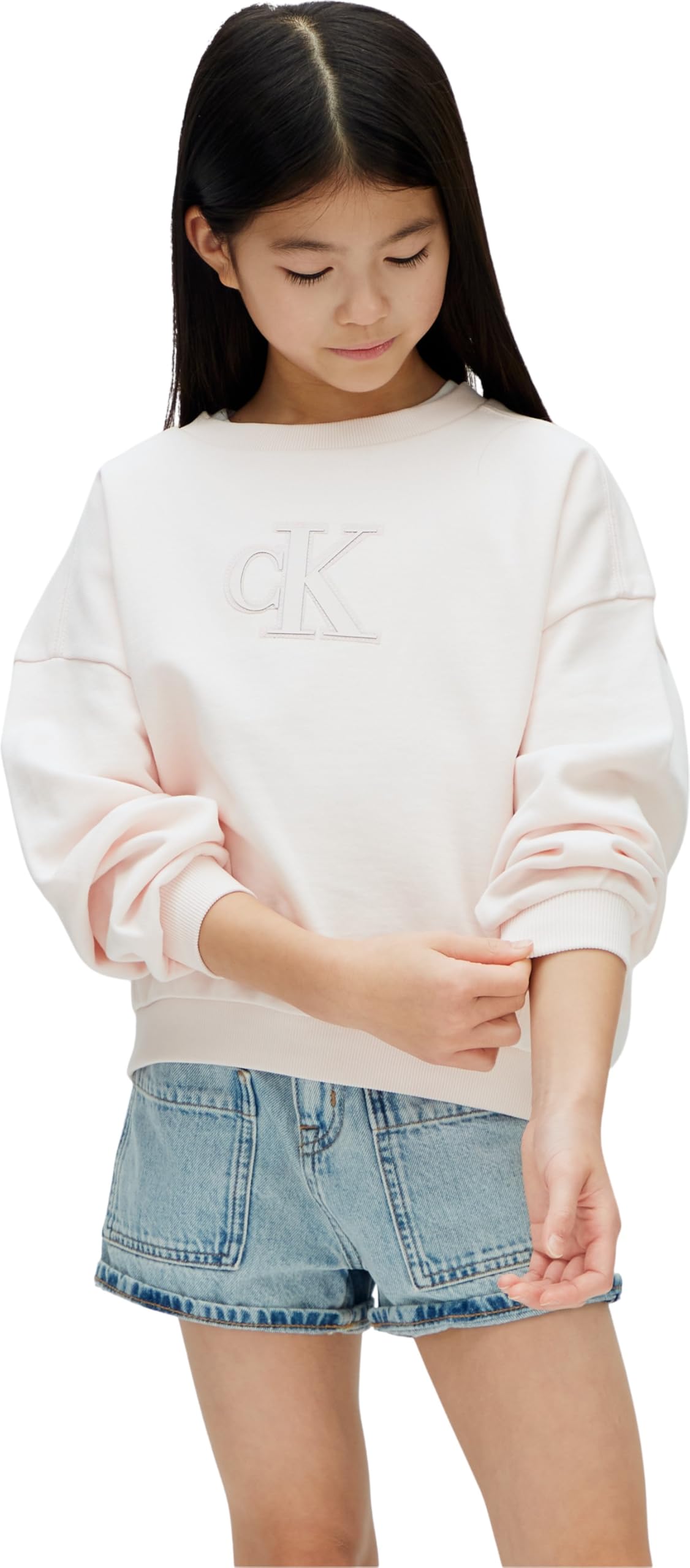 Calvin Klein CK Crewneck Sweatshirt Lvcksjb26g Altre Felpe Bambine e Ragazze