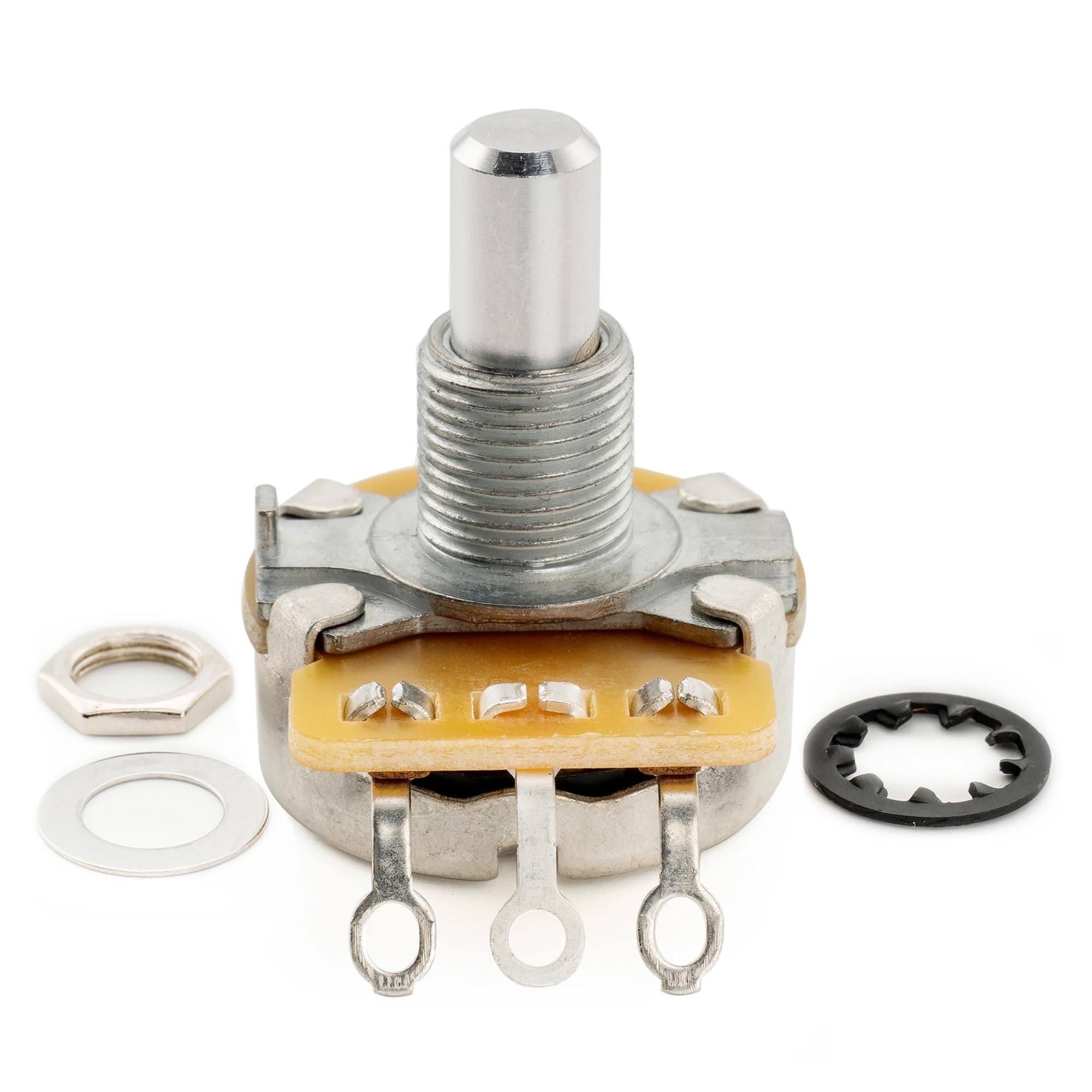 450 A250K Potenziometro conico 3/8 con albero standard solido for basso elettrico | Potentiometers(A250K x 4)