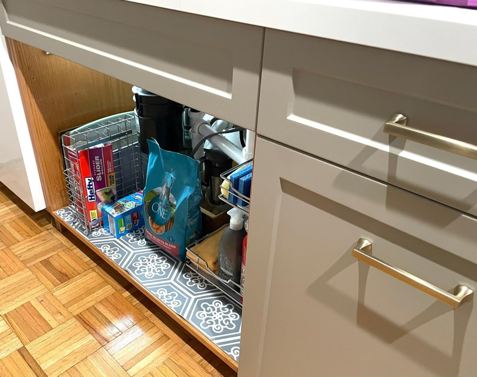 False Front Clips, Hosrnovo 4 Pairs with Screws Reinforced Sink