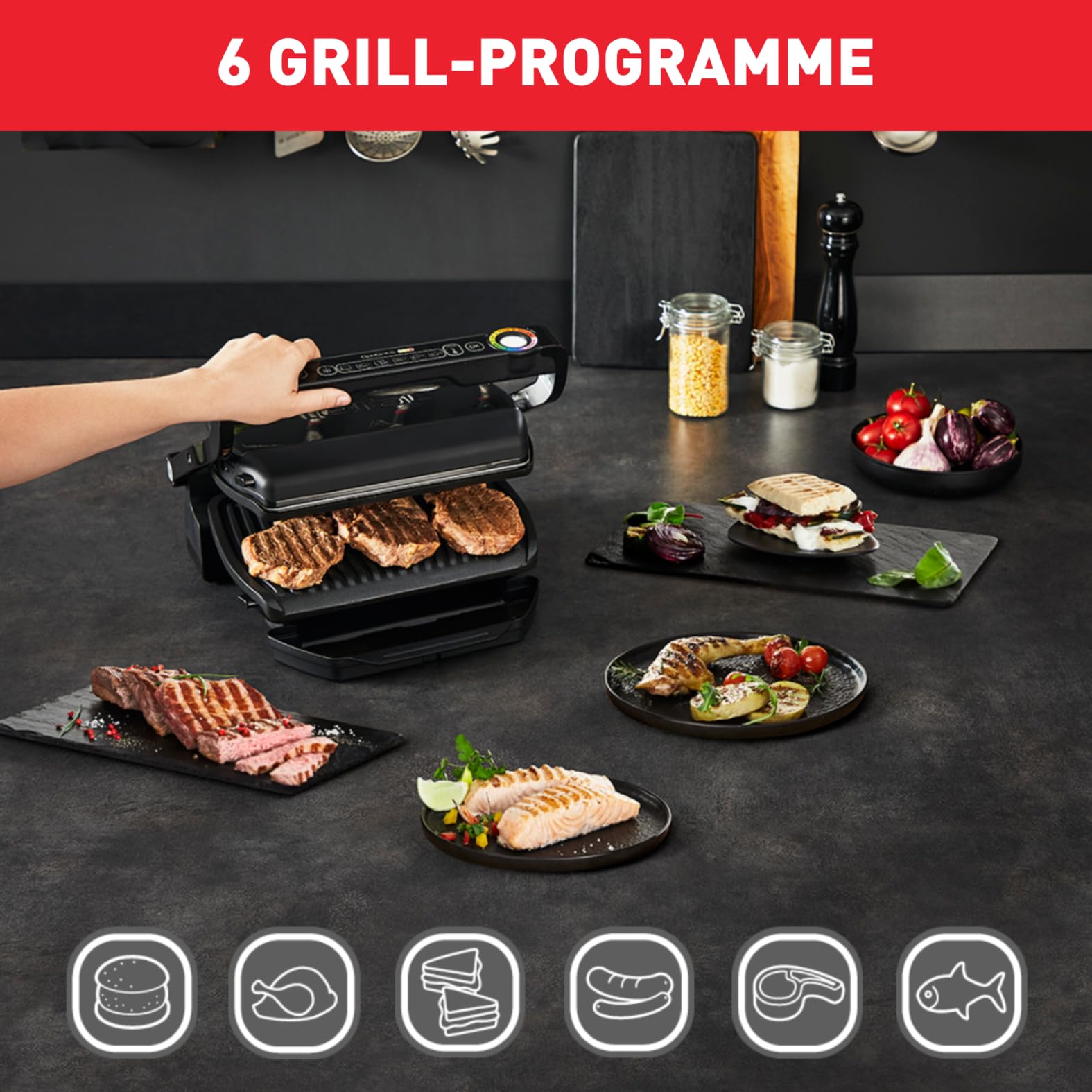 Tefal OptiGrill GC7058 Kontaktgrill