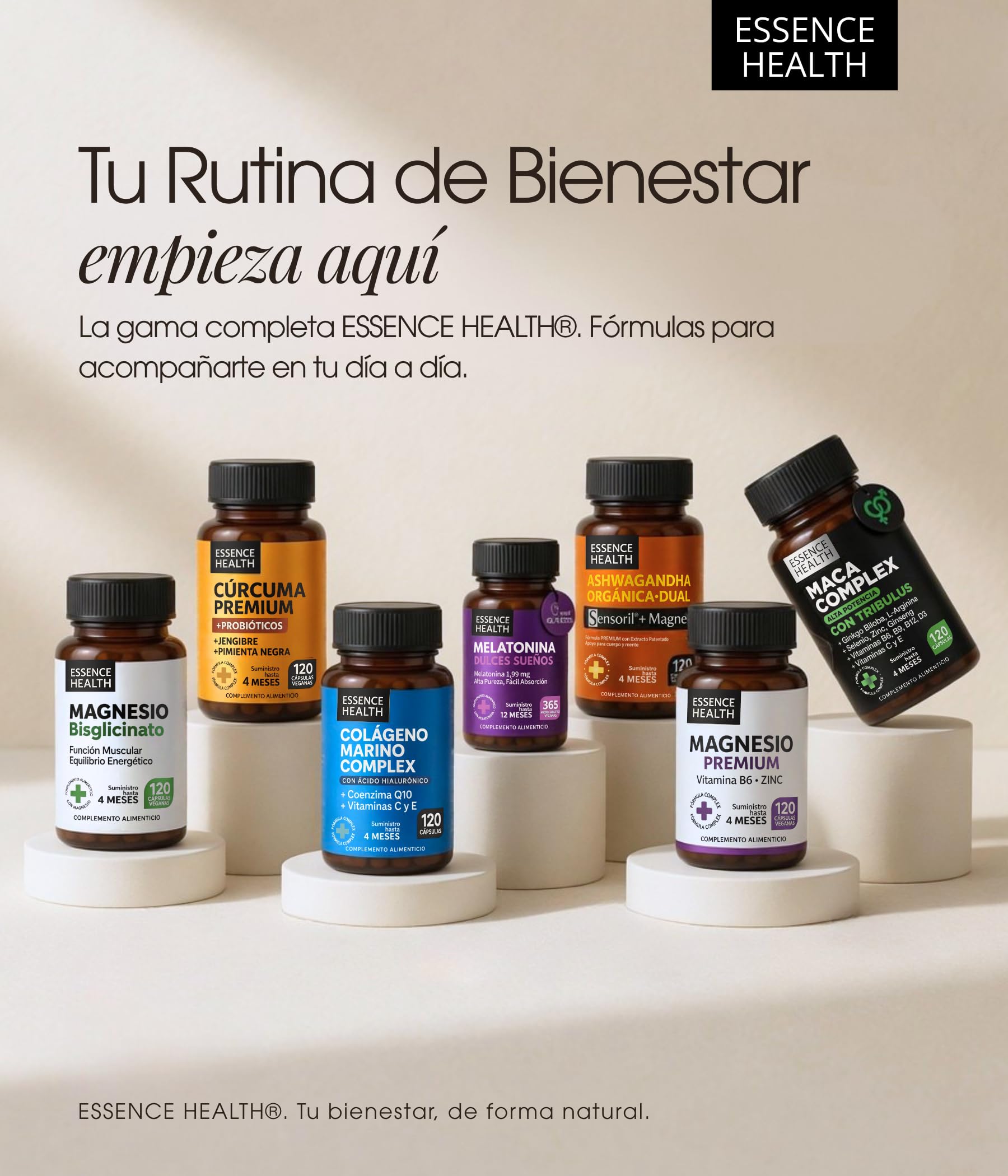 Maca Andina Negra Complex Alta Potencia | Maca Peruana con Tribulus y Ginseng | 120 Cápsulas Veganas | Mejora Equilibrio Hormonal | Rendimiento Ánimo Fuerza y Vitalidad |