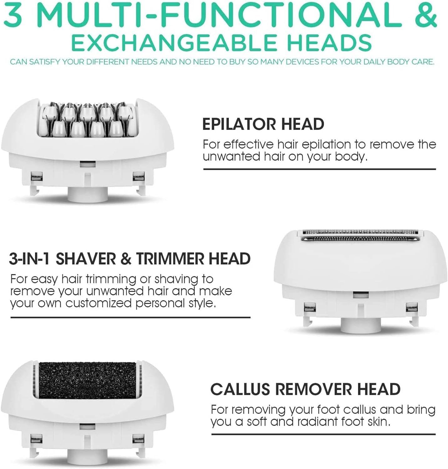 Epilator Hair Removal for Women Legs Arms - Compact Facial Hair Removal Epilator, Mini Electric Beauty Epilator, Electric Ladies Epilator Razor Shaver Trimmer, Portable Bikini Trimmer