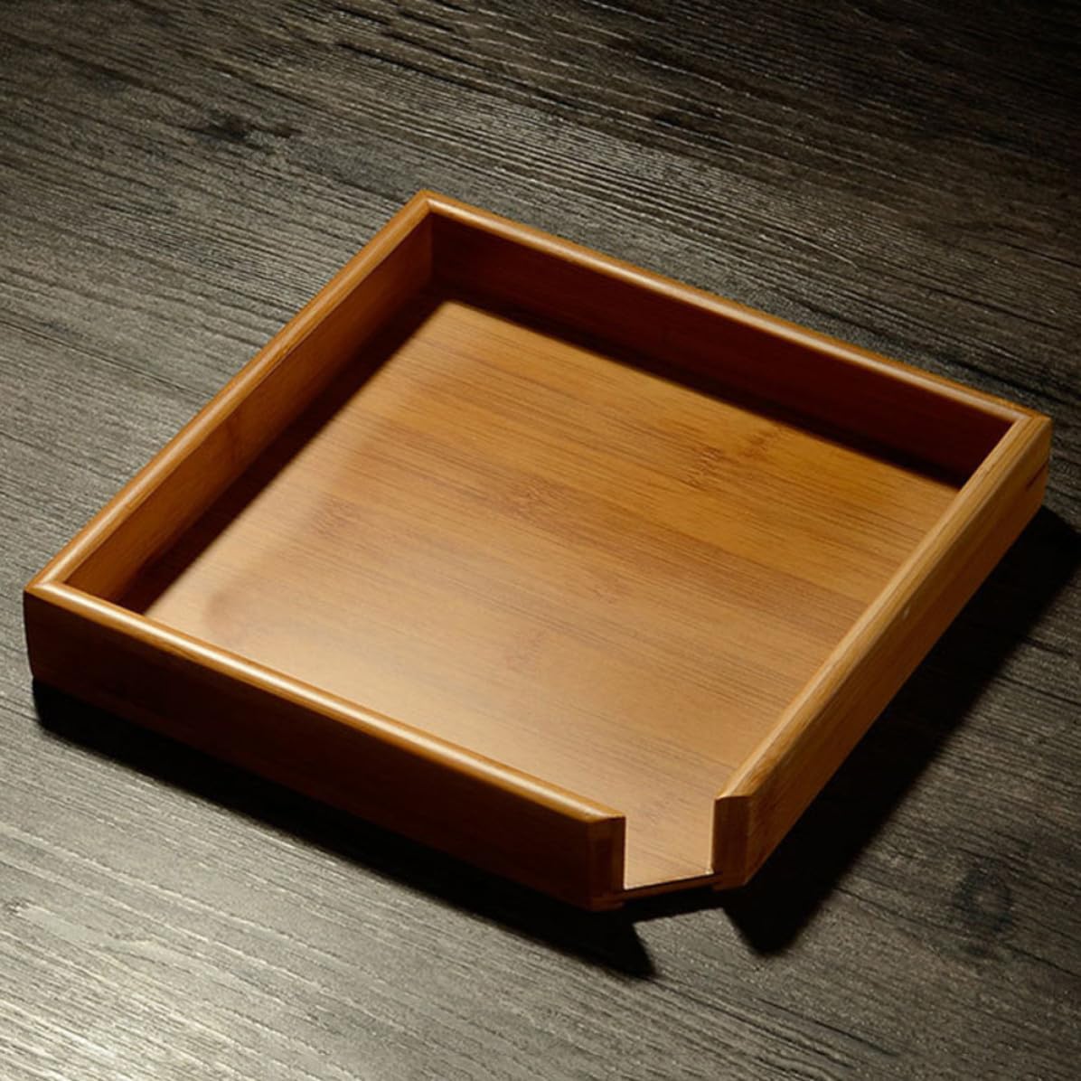 iplusmile Contenitore la Conservazione del Tè in Bambù con Design a Cassetto e Anello Estraibile, Riutilizzabile e Resistente per Confezione Unica di Tè e Tisane
