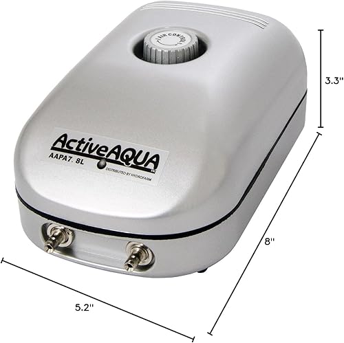 Vista 22 de Active Aqua Commercial - Bomba de aire, 6 salidas, 20W, 45 L/min, Hinchador comercial, activa (Active Aqua)