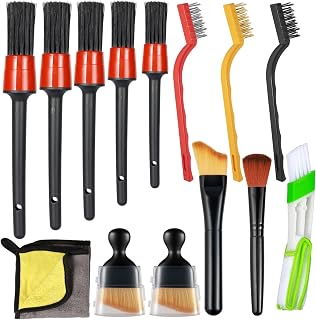 Car Cleaning Set, Interior, 14 Pieces Car Cleaning Brush Detail Brush, Car Interior Cleaning Set, for Tire and Car Window, Car Cleaning Set for Indoor & Outdoor, Car Care