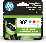 HP 902 | 3 cartouches d'encre | Cyan, Magenta, Jaune | Compatible avec les séries HP OfficeJet 6900, HP OfficeJet Pro 6900 | T6L86AN, T6L90AN, T6L94AN