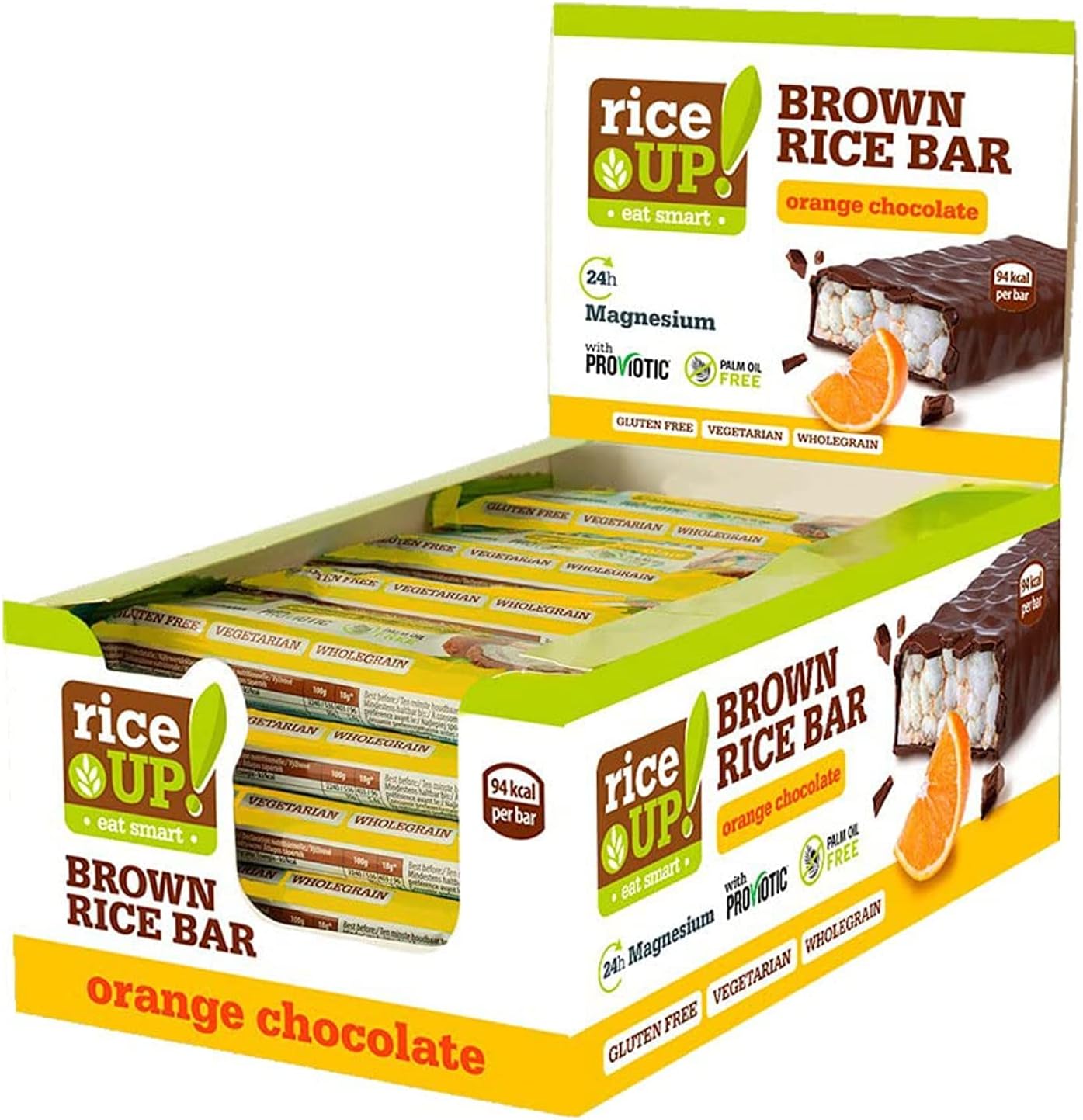 Rice up bar DARK ORANGE CHOCOLATE (20X18G)