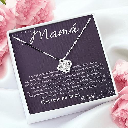 Miniatura 7 de Regalos únicos para mamá, collar madre e hija, presente de hija a madre, A Mi Mamá, Día de las Madres, Cumpleaños de Mamá, Joyería para mamá
