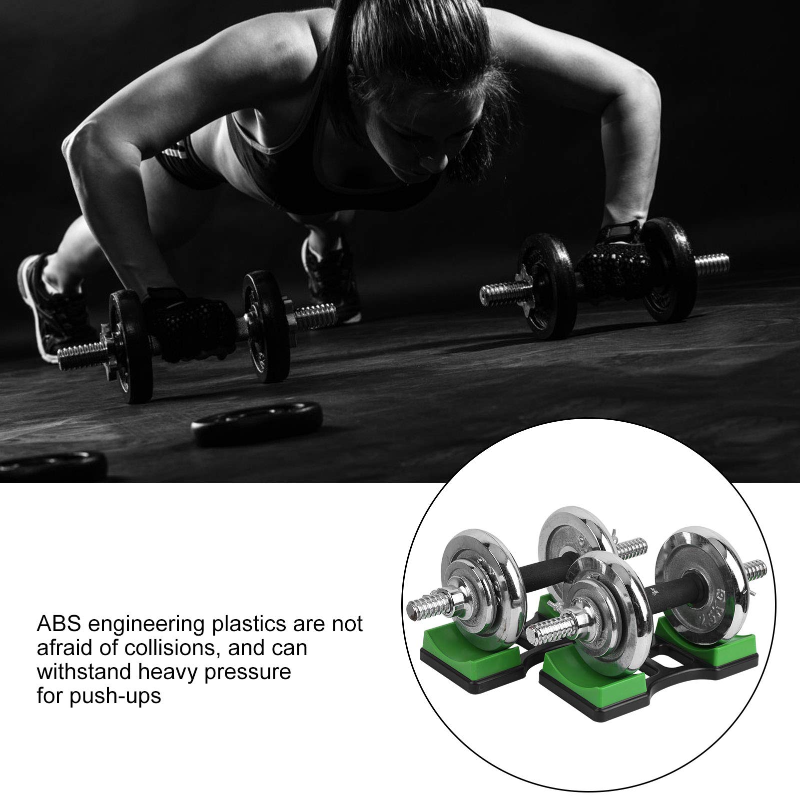 Gavigain 1Pair Dumbbell Bracket Mat,Home Dumbbell Frame Stand Prevent Rolling Dumbbell Rack Holder