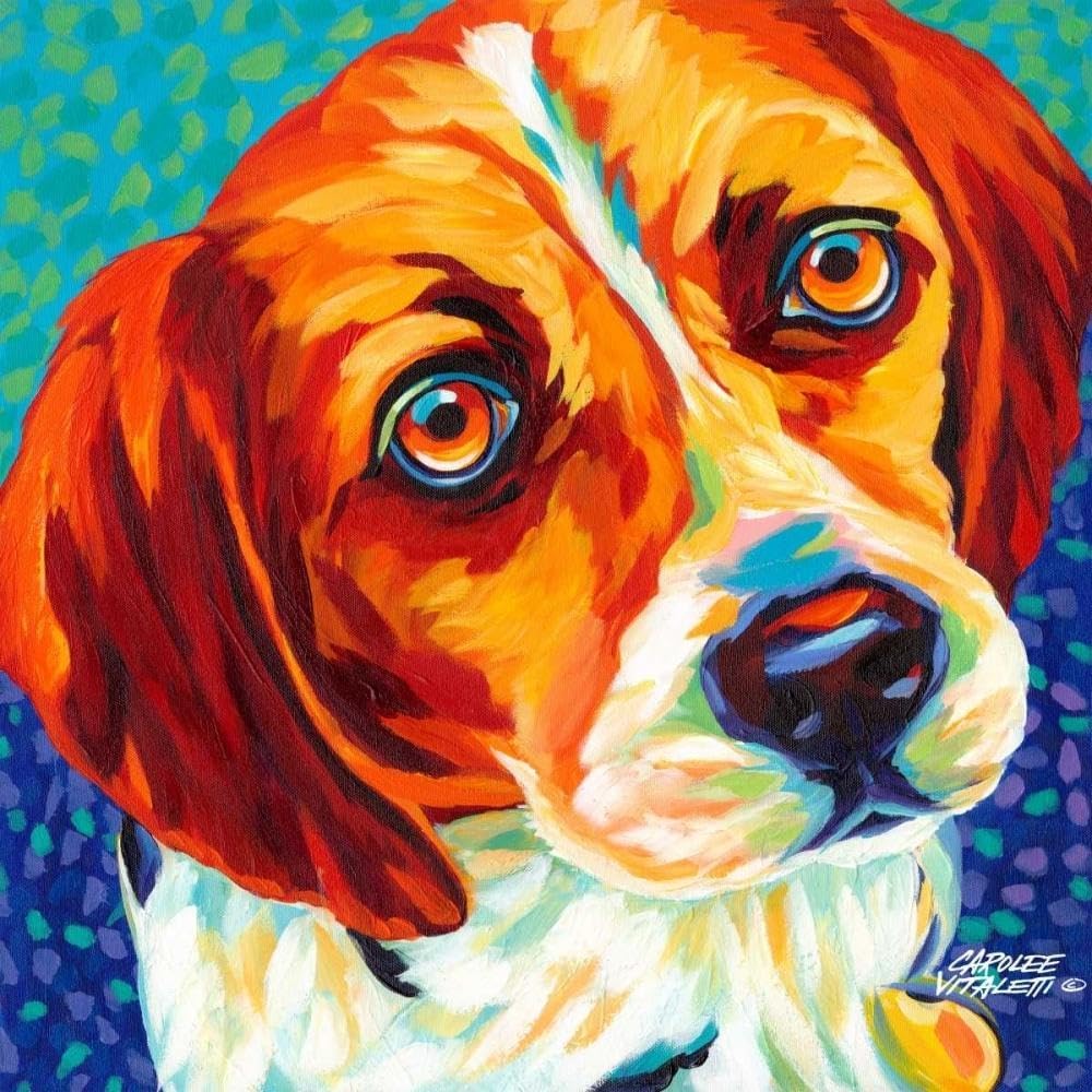 ArtDirect Dogs in Color II Unframed Art Print Giclee Poster by Vitaletti, Carolee - Ready for Framing with Customization Sizes 8x8, 11x11, 16x16, 24x24, 36x36, and 48x48 Inches