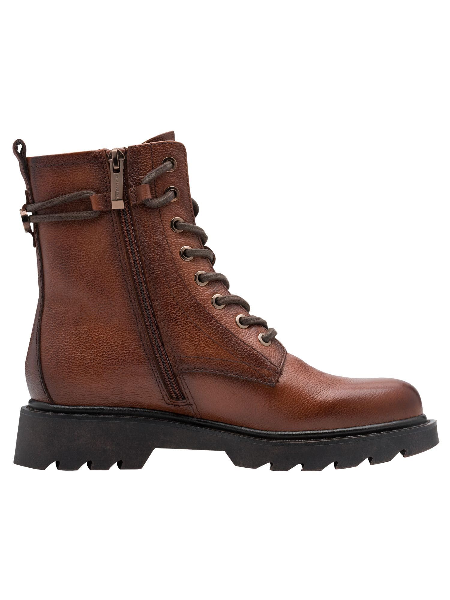 Tamaris Kobiety Tamaris Damen Lace Boot Flat 1-25219-45Buty za kostkę