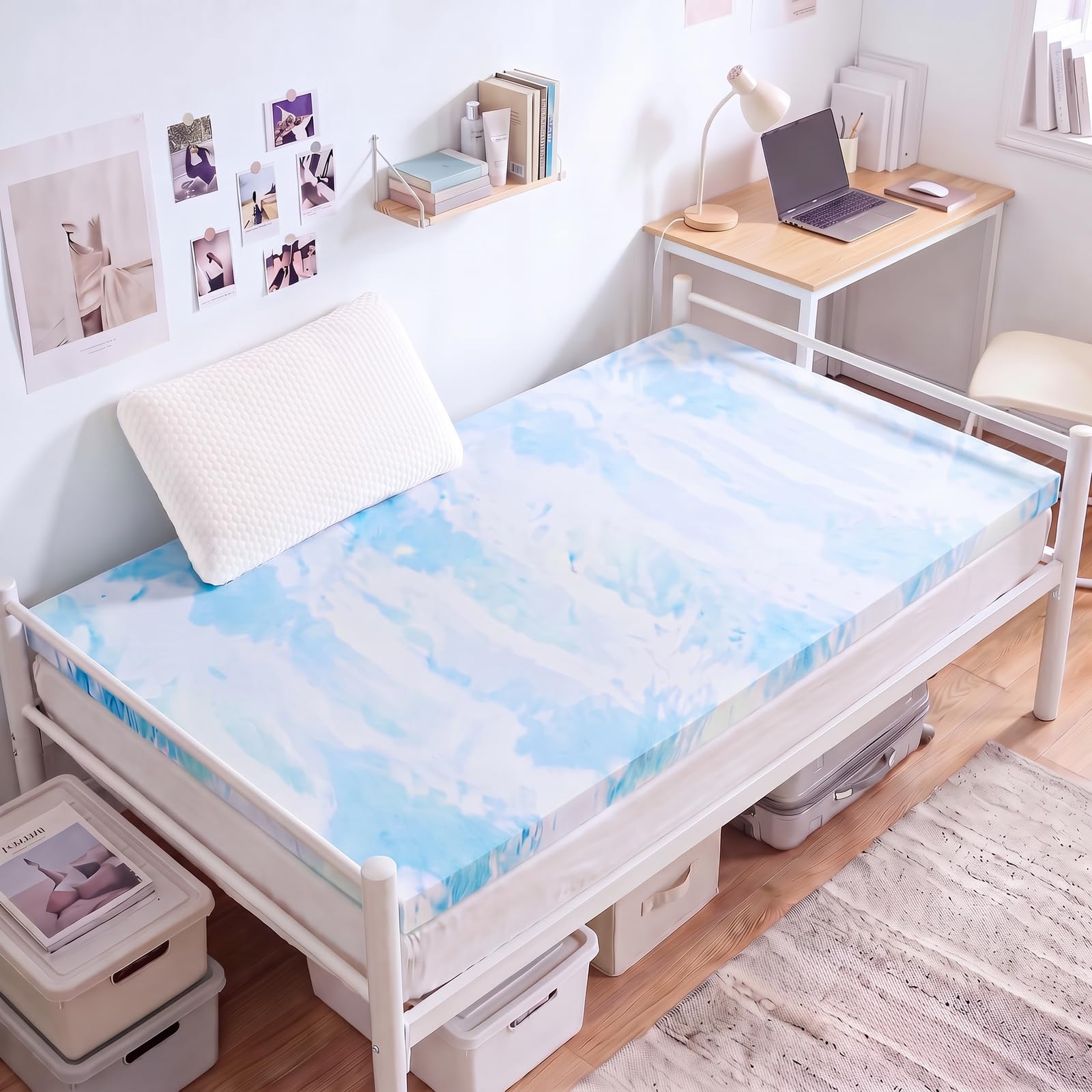 Photo 1 of Sweetcrispy Memory Foam Mattress Topper Twin 2 Inch