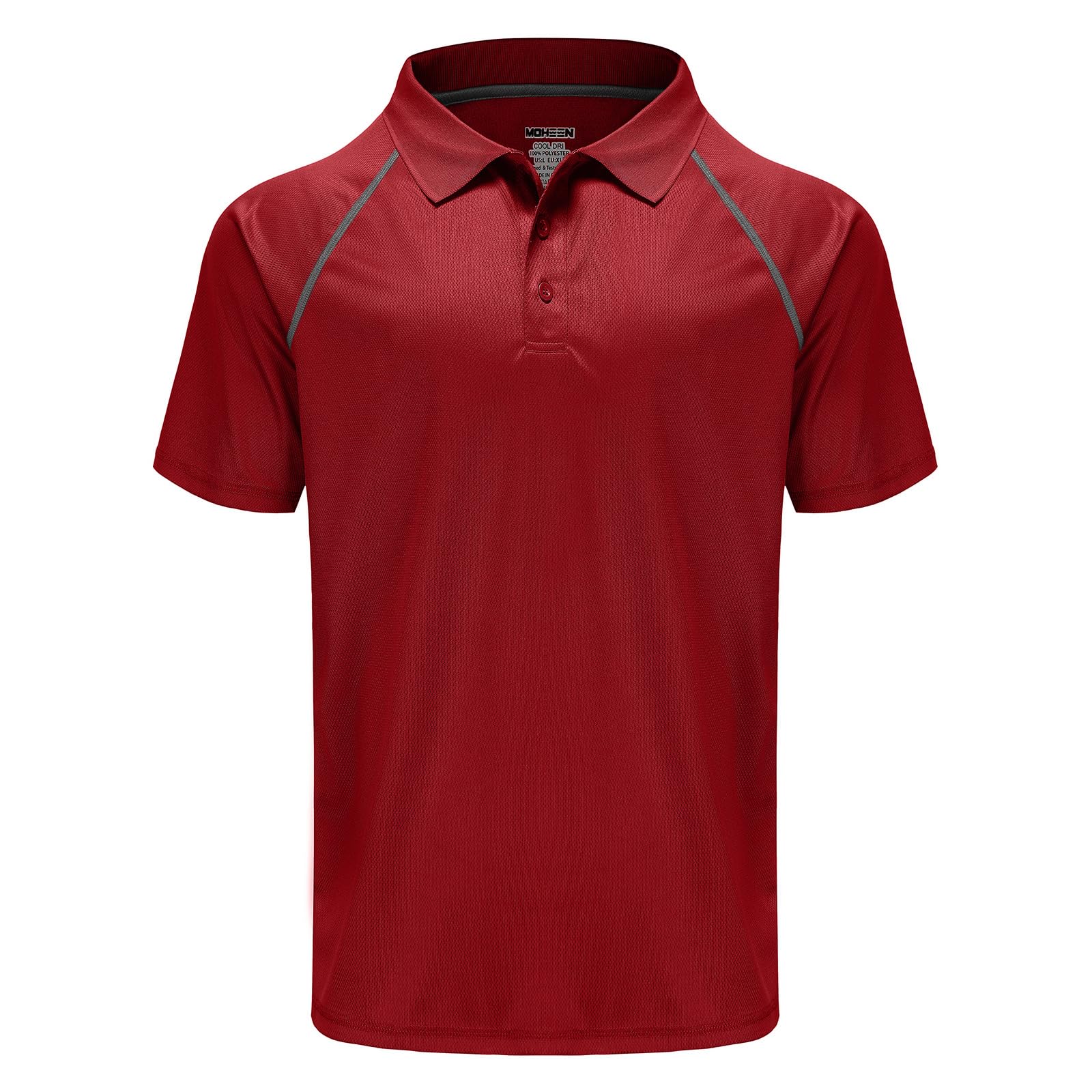 MoheenMen's Polo Shirts Wicking Big and Tall Shirt Plus Sizes Short Sleeve Polo Shirts Workout Casual Sports Classic Golf Tennis T-Shirt