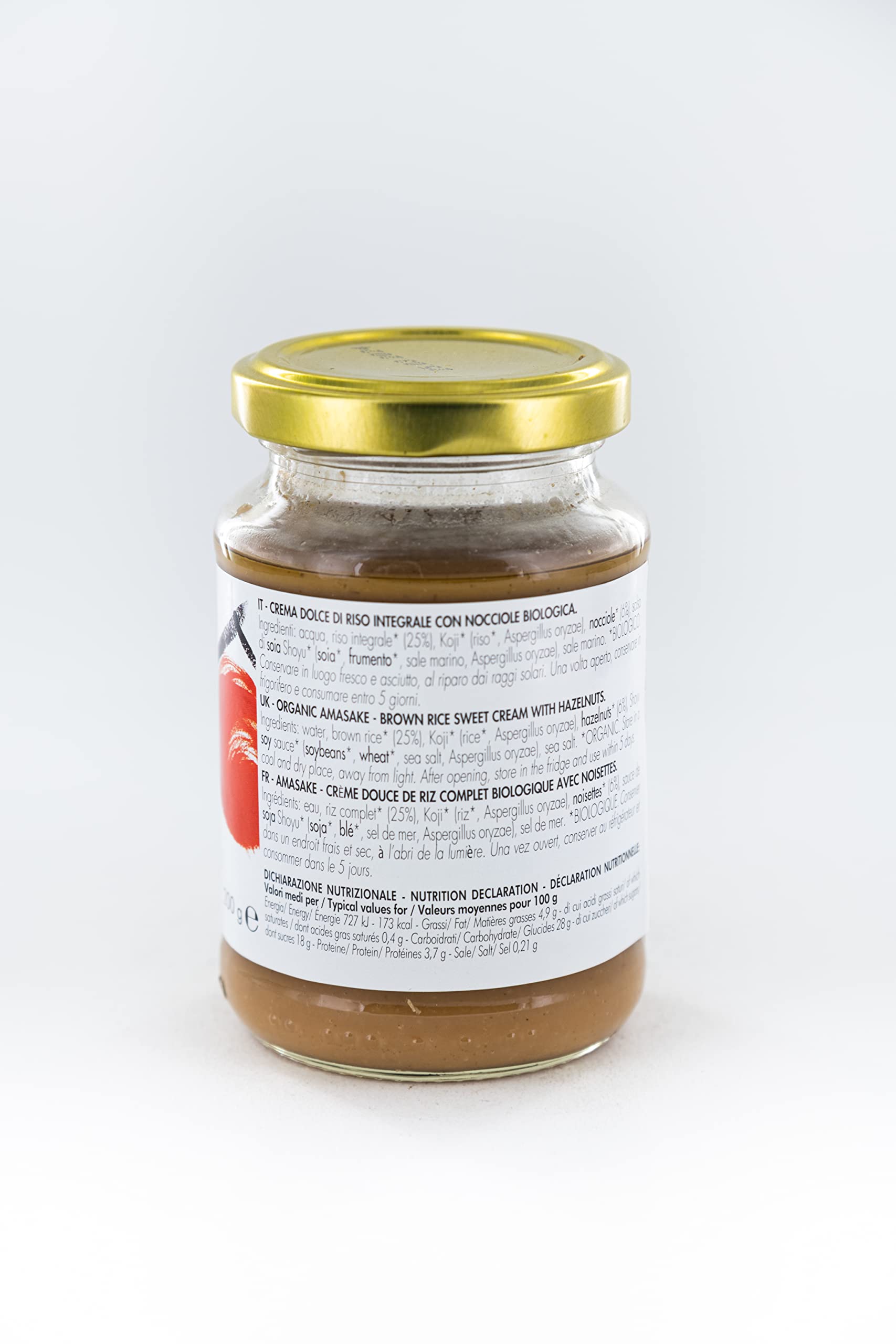 La finestra sul cielo, Amasake di riso integrale con nocciole bio, senza zuccheri, 200g