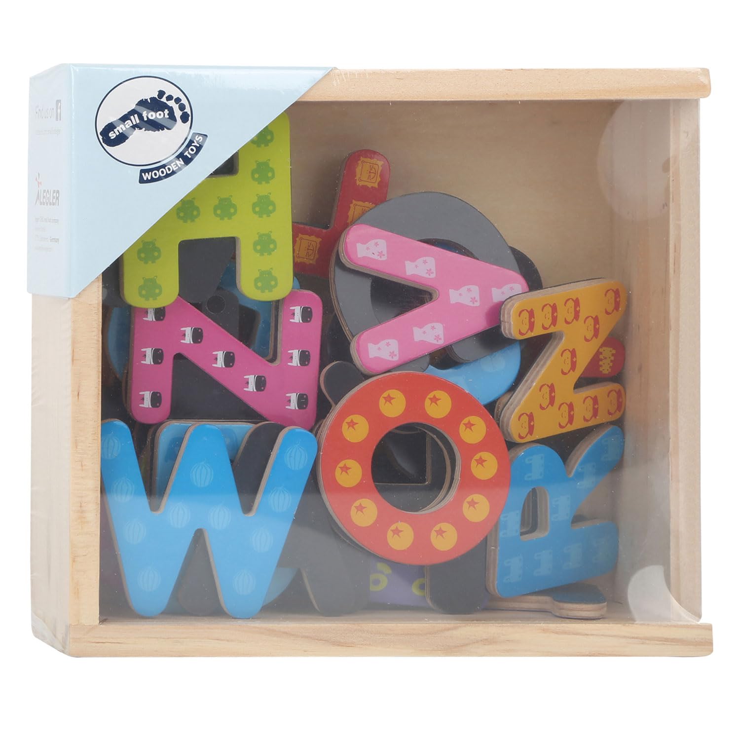 Small Foot Gioco Educativo In Legno – Sistemare Le Parole, 145 Dadi Con Lettere, Per Imparare L'ABC (6+ Anni) - 3
