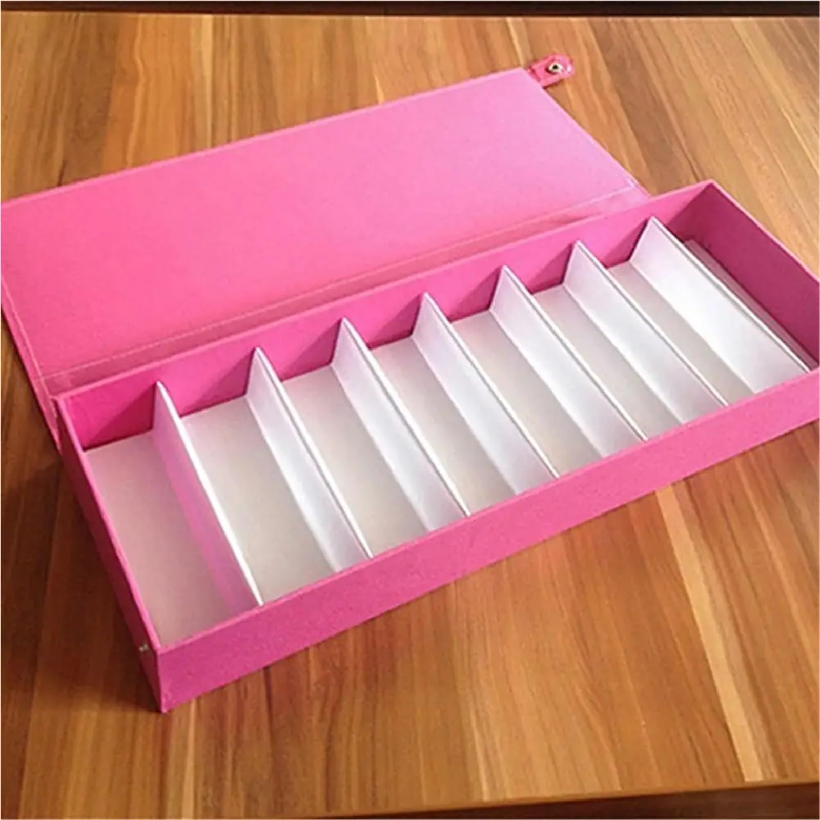 Bandeja expositora para gafas, Caja de almacenamiento joyas y gafas sol multicolor 8 rejillas(Pink)