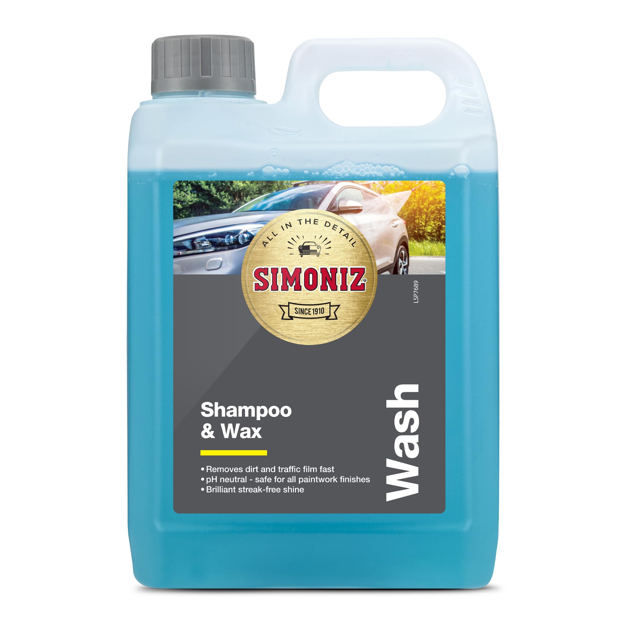Simoniz Shampoo And Wax Car Wash Carnauba Shine Protect PH Neutral 2L
