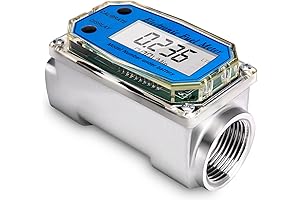Inline 1 Inch Turbine Flow Meter, Precise Liquid Propane Flow Meter
