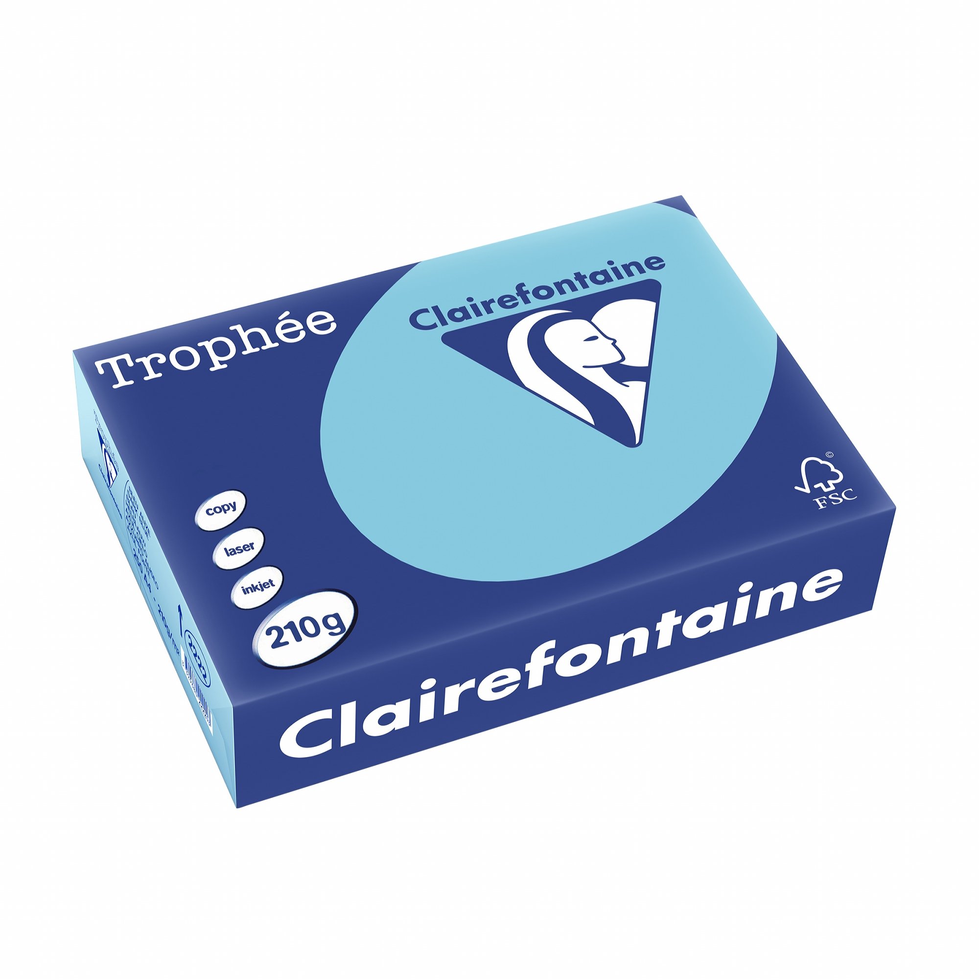 Clairefontaine Trophée - Resma De Papel, 80 Gr/m², 500 Hojas, A4 (21 X 29.7 Cm), Multicolor