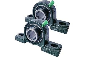 2 Pack UCP205-16 Pillow Block Mounted Ball Bearing - 1" Bore -...