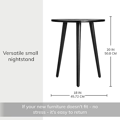 Miniatura 28 de MH London Bond Mesa auxiliar triangular de madera – Mesa auxiliar pequeña moderna de diseño exclusivo. Hecho a mano – Mesa auxiliar de madera –