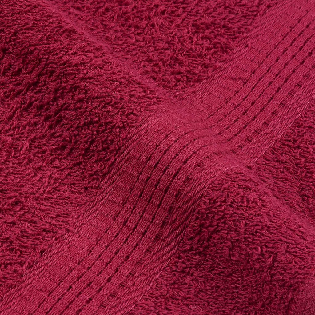 Saunatücher FROGN 4 Stück Bordeaux 80x200 cm 360 g/m² Baumwolle saugfähig weich mit Schlaufe für Sauna, Bad, Fitness, Strand, Wellness, Reise, Hotel, Sport, Körperpflege