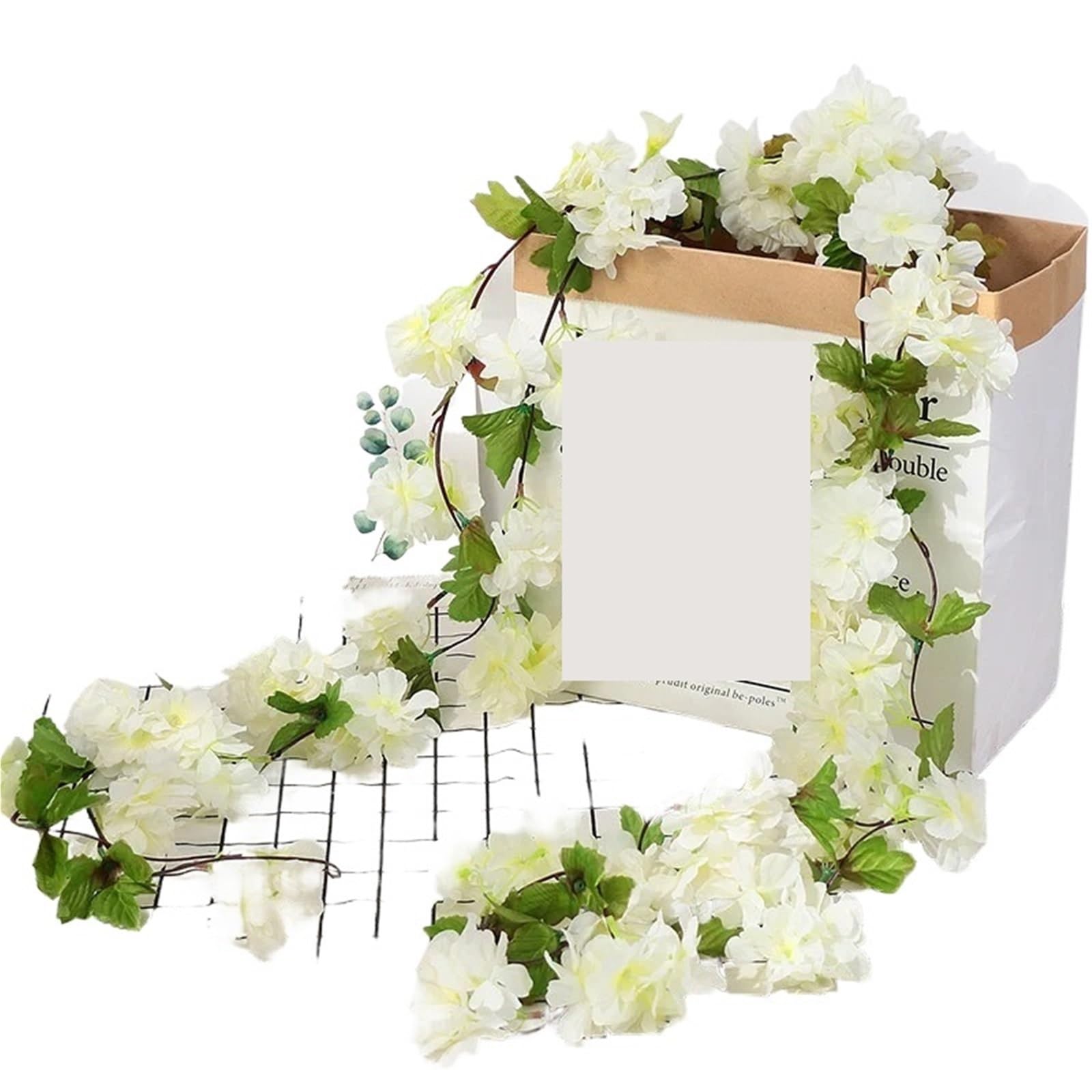 LXLAEOANG Artificial Flowers Artificial Flowers Garland Blossoms Vines Garden Arch Decor Fake Flower Wedding Party Home Decoration