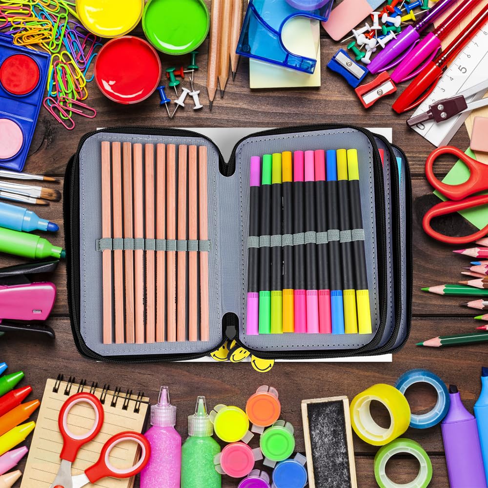 Estuche Para Lápices 72 Ranuras Lapicera Organizador Escolar | Meses Sin Interés