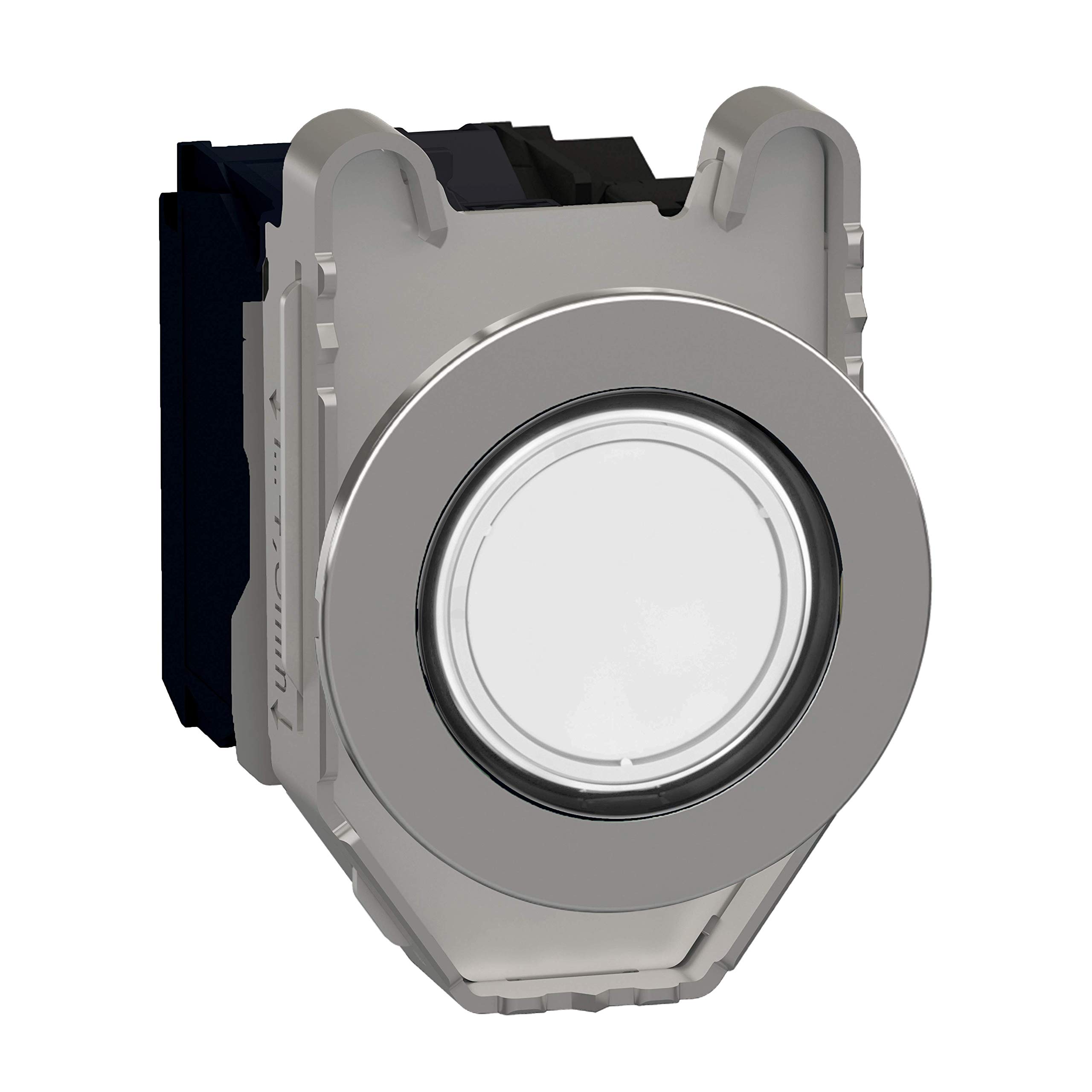 Pulsador iluminado LED de 120V blanco para automatización del hogar