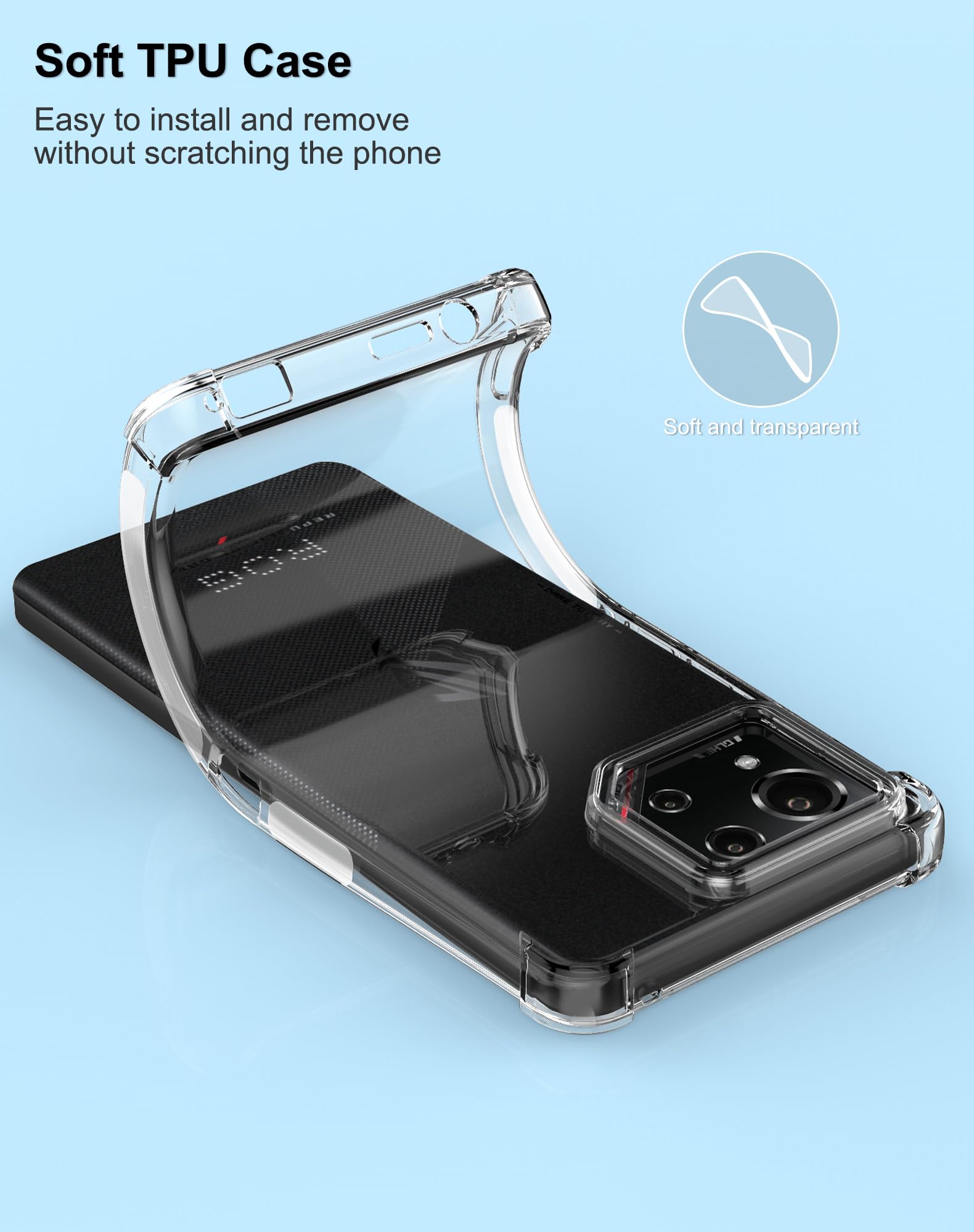 Amazon.com: Cresee Case for ASUS ROG Phone 9/9 Pro, Clear Cover
