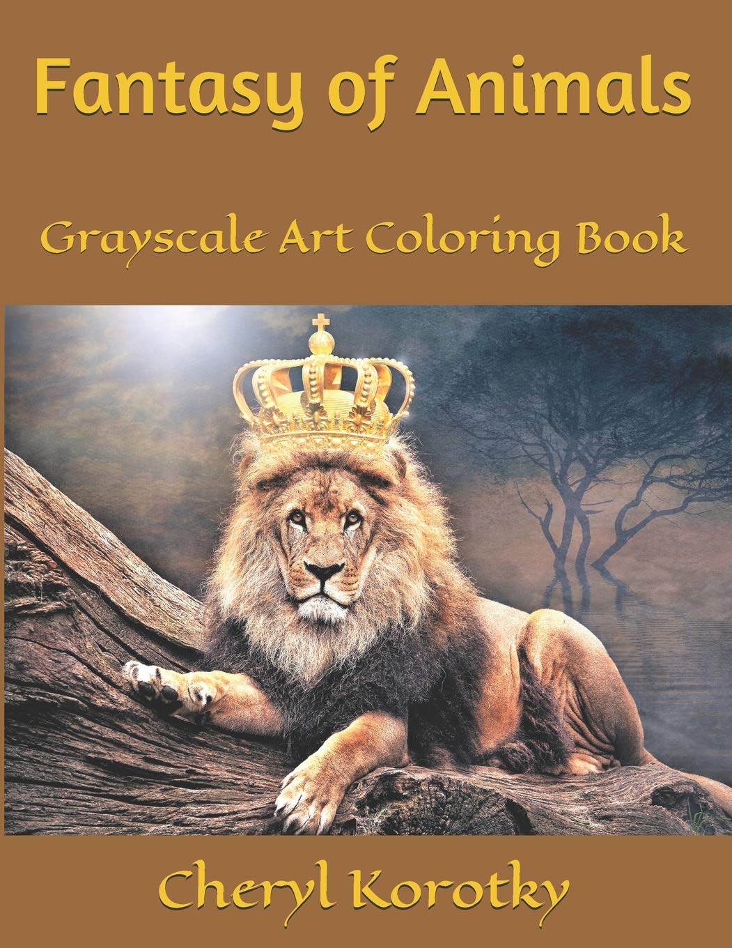 Fantasy of Animals: Grayscale Art Coloring Book