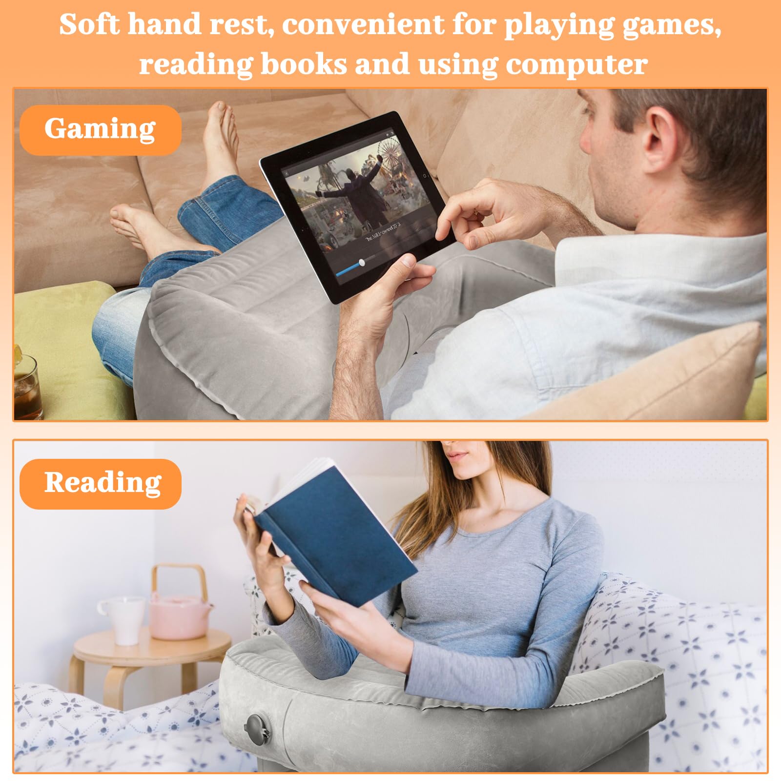 Oreiller De Lecture, Coussin De Lecture Gonflable, Coussin De