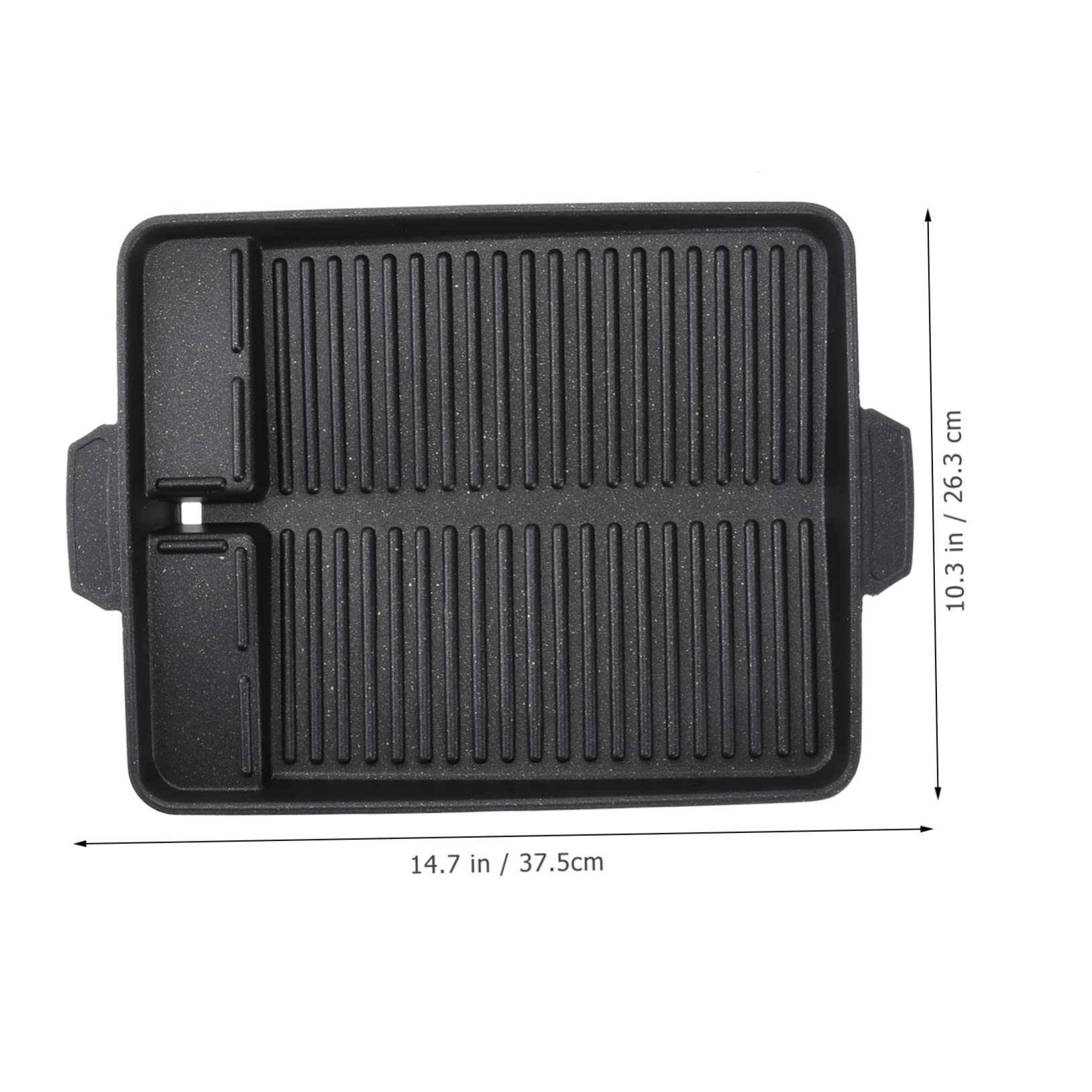 GRIRIW Outdoor Baking Tray Grill Plate for Outdoor Grill Barbecue Griddle Portable Easy to Clean