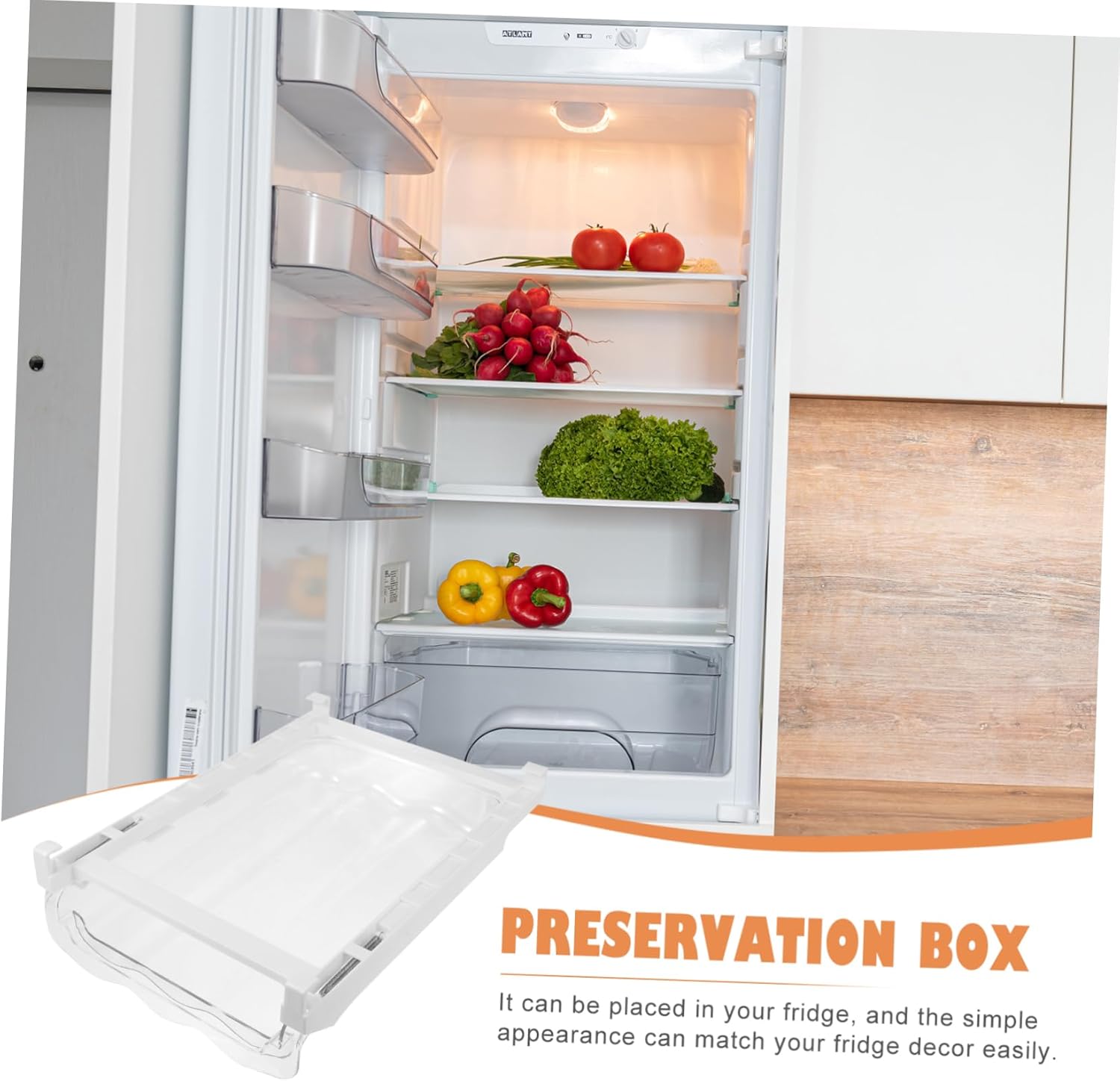 ARTIBETTER Hanging Crisper for Refrigerator Egg Storage Box Breathable Egg Crate Hard-boiled Holder Fridge Caddy