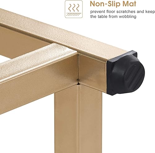 Miniatura 8 de ivinta Mesa consola estrecha, mesa de sofá de mármol blanco, mesa de entrada de TV pequeña con estante de almacenamiento, mesa de buffet para