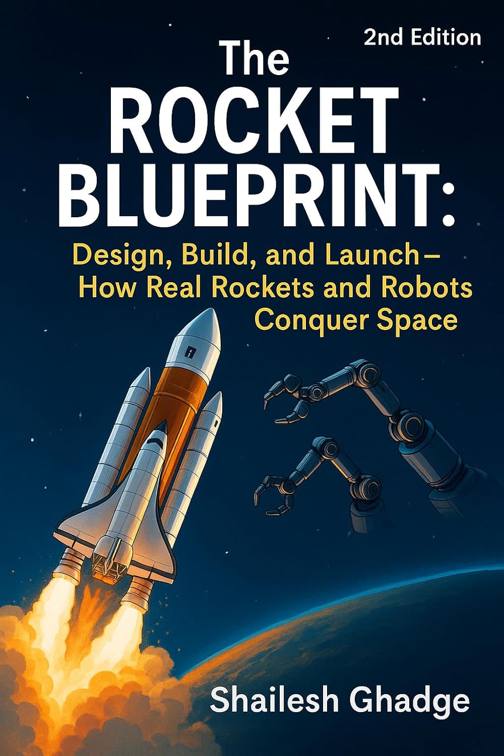 The Rocket Blueprint (Second Illustrated Edition): Design, Build, and Launch – How Real Rockets and Robots Conquer Space      Kindle Edition