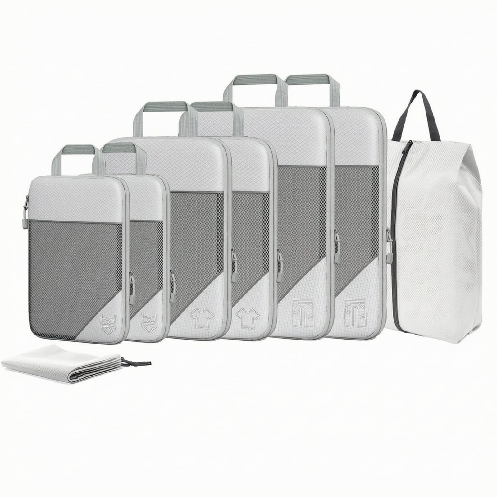 c Rangement Fermure Éclair Léger, c Rangement En Polyester Panneaux En, Portable, pr Vacances, Beige
