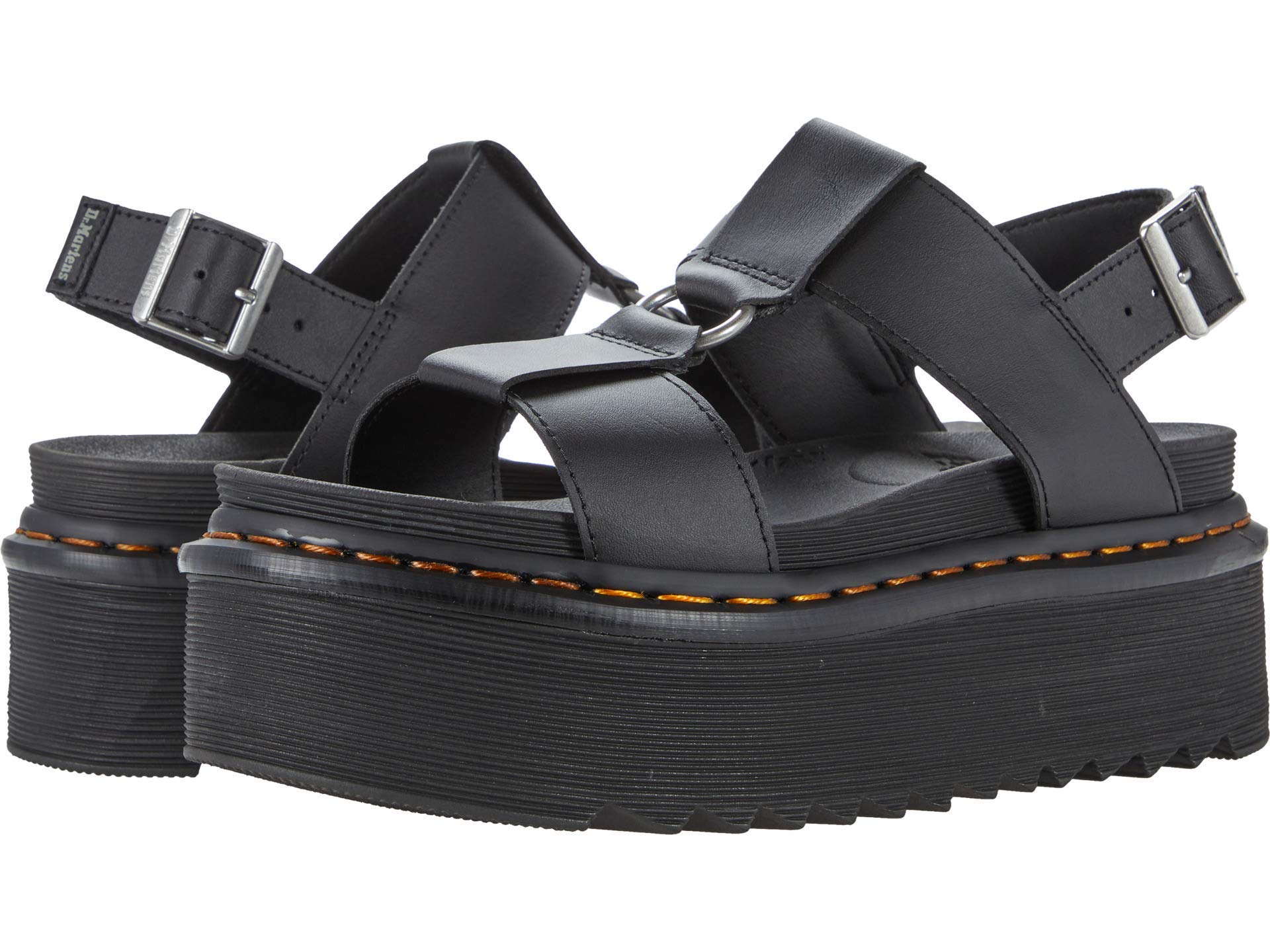 Dr. Martens Women's Platform Sandals, Black Hydro, 9 AU