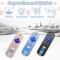 Vista 25 de YAPROMO 2Pcs Baby Teething Toys - TV Remote Control Shaped Teethers for 3-18 Babies, Food-Grade Remote Teethers, BPA-Free