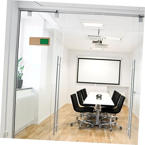 Miniatura 9 de STOBOK 3 unids auto placa en blanco signos ocupados Do & Red Indicador Oficina Scratch Oro o No Habitación Verde Palabras X Ya sea dorado dorado sin