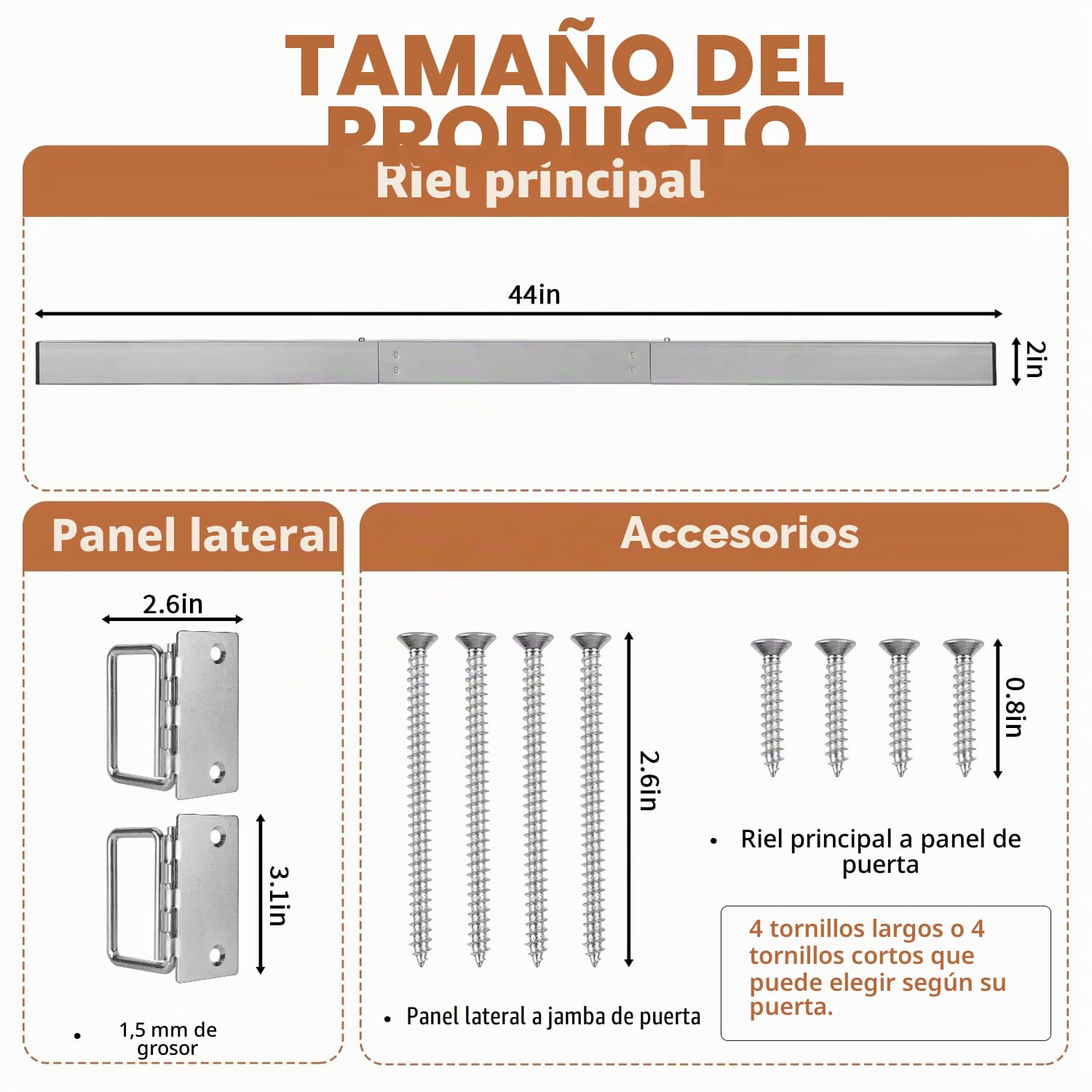 Kit de soportes de barricada de barra de seguridad para puerta, tope de puerta, dispositivos de seguridad de defensa del hogar para puerta delantera | Se adapta a puertas interiores/puertas delanteras, dispositivos de seguridad resistentes para apartament