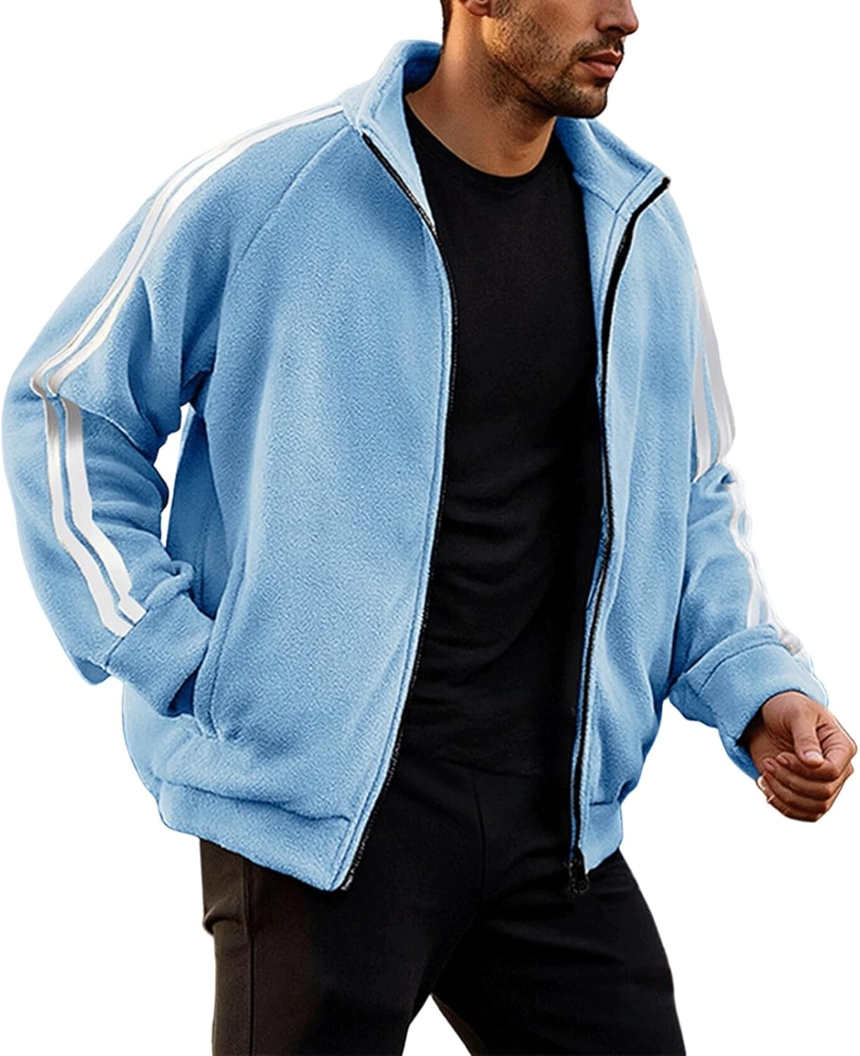 Winter Jacket Men 2025 Lightweight Long Sleeve Sweatshirt Big and Tall Thermal Warm Mens Fashion Cloth